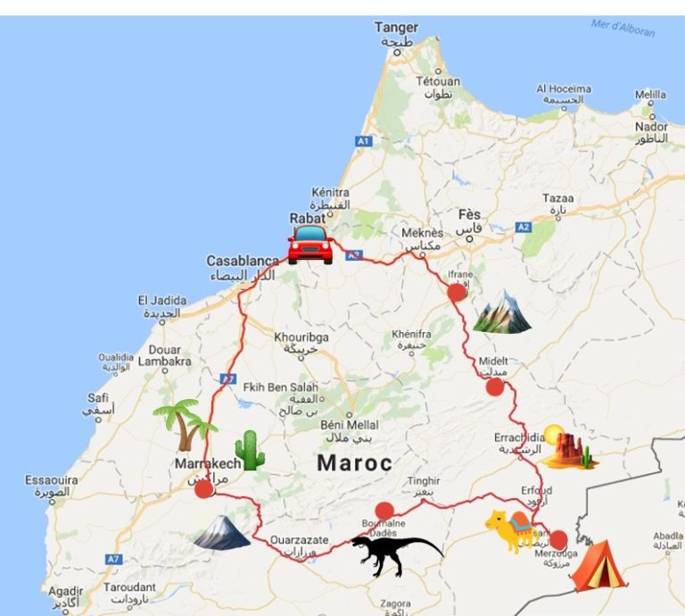 voyage maroc road trip